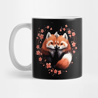 Red Panda Couple Valentine Mug